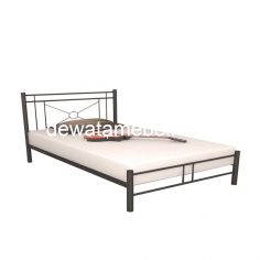 Steel Bed Frame Size 120 - Orbitrend ASHLEY-120 / Black
